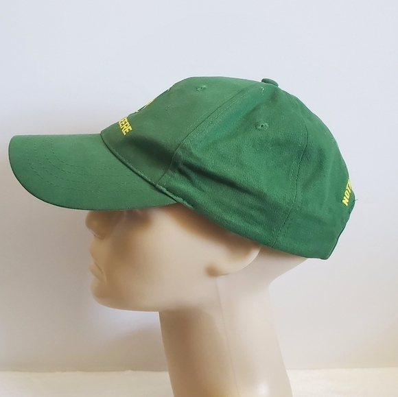 John Deere Green Yellow Baseball Hat Cap Nothing Runs Like A Deere - Picture 5 of 13